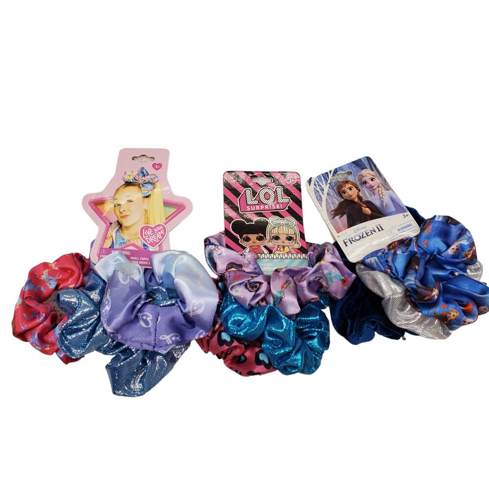 Disney Frozen Scrunchies JoJo Siwa Bow Scrunchies LOL Surprise Girls Scrunchies - Picture 8 of 8